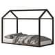 preview thumbnail 3 of 9, Perry Twin Solid Wood Canopy Bed