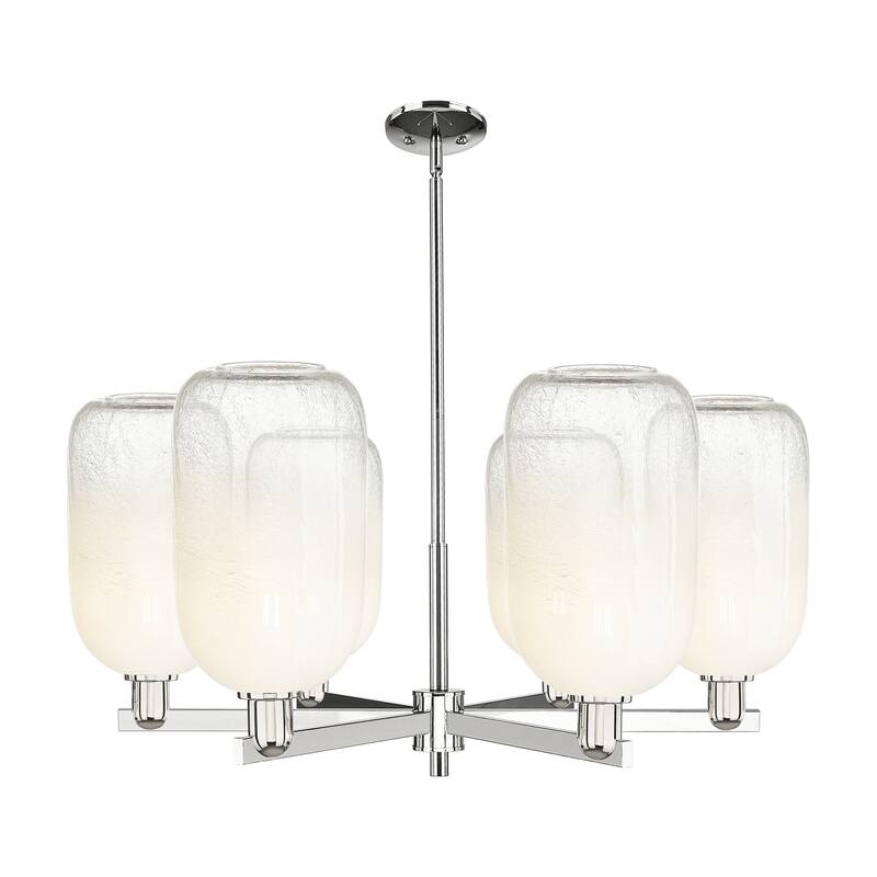 Innovations Lighting Downtown Urban - Brookhaven Cloche - 6 Light 24" Stem Hung Chandelier