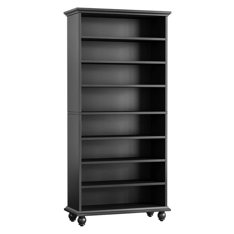 9-tier Tall Bookshelves LED Bookcase for Study Room