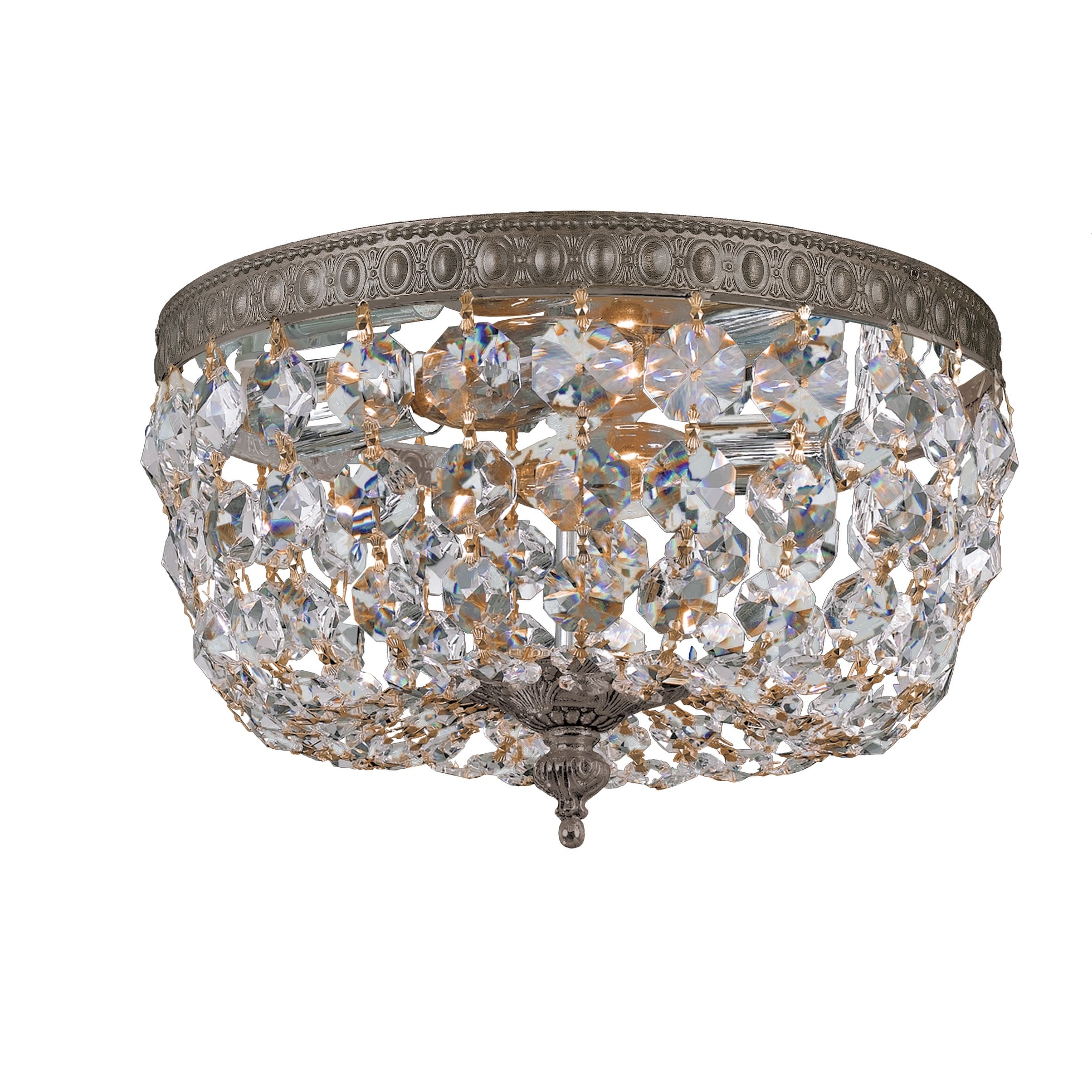 Crystorama 2 Light Spectra Bronze Ceiling Mount - 10'' W x 7'' H