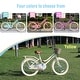 preview thumbnail 4 of 6, Yellow Bike with Basket for 7-10 Years Old Kids, 20 inch wheel, No Training Wheels Included