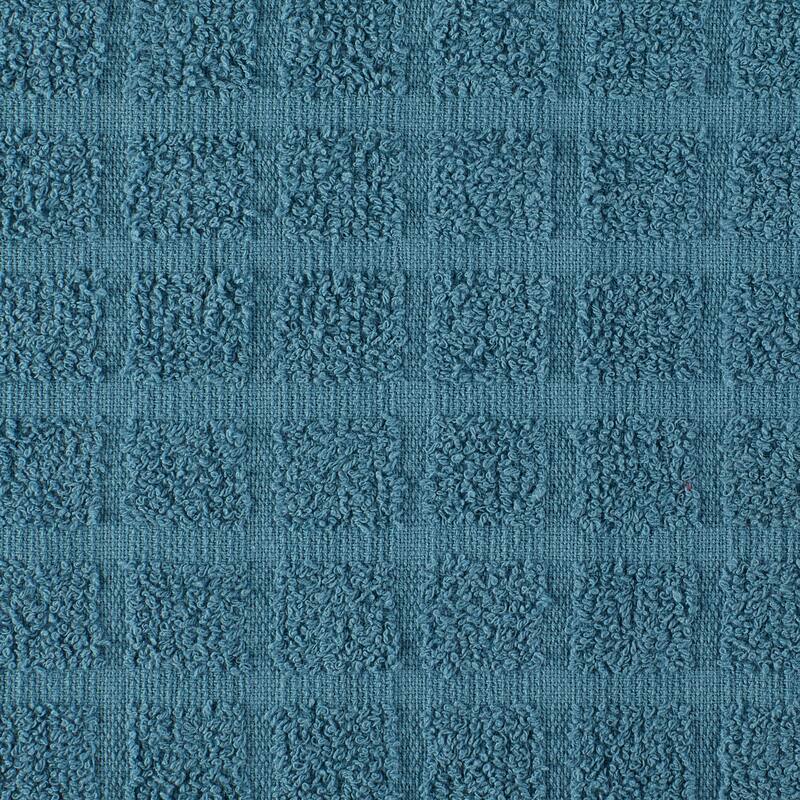 DII Solid Windowpane Terry Dishcloth Set of 6