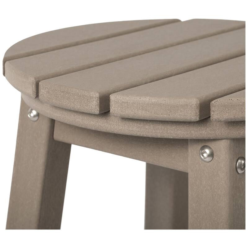 Laguna Hdpe All Weather Outdoor Patio 29" Round Bar Stool (Set Of 3)