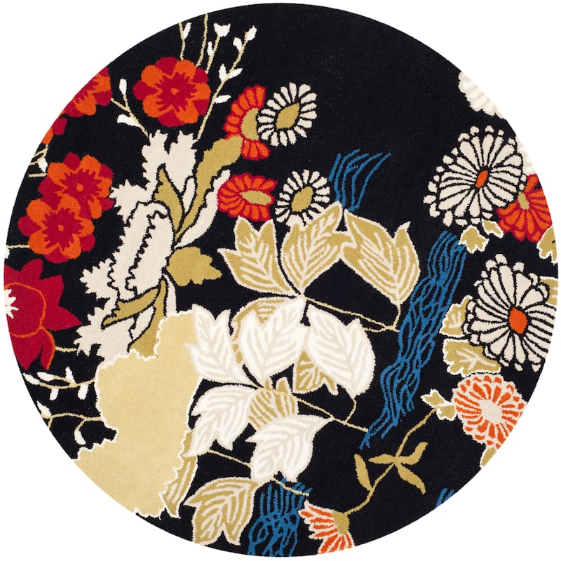 SAFAVIEH Handmade Bella Nurit Modern Floral Wool Rug