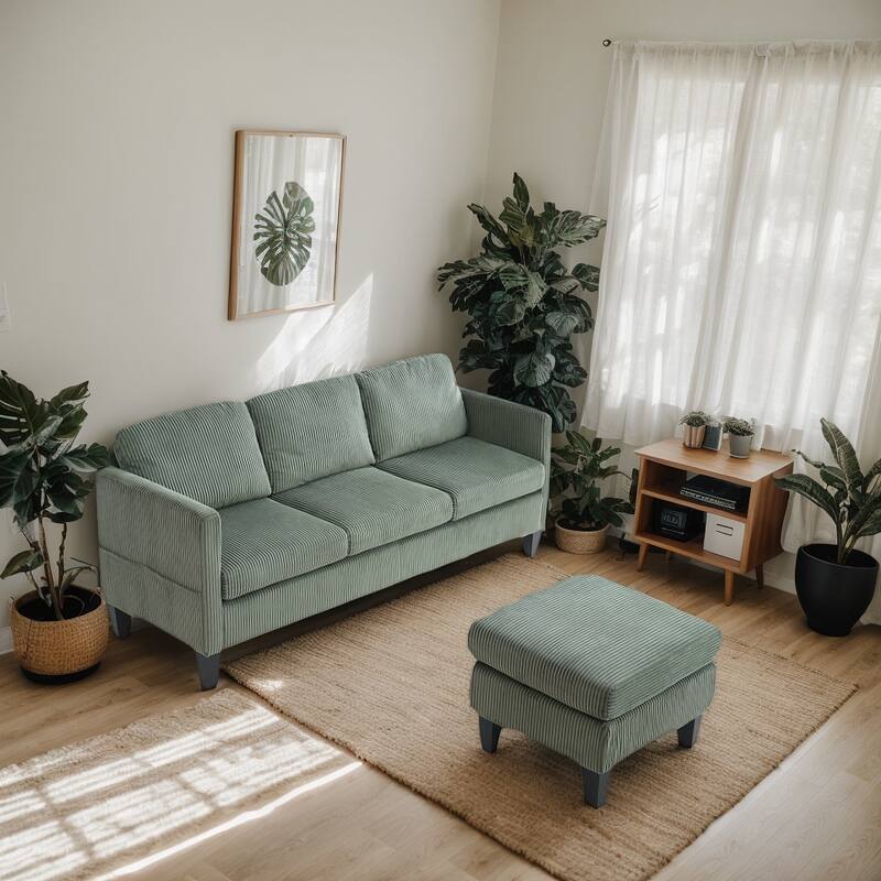 L-Shaped Sofa with Padded Cashmere: Multi-functional Design, Modern Luxury Appearance - Ideal for Living Rooms, Apartments