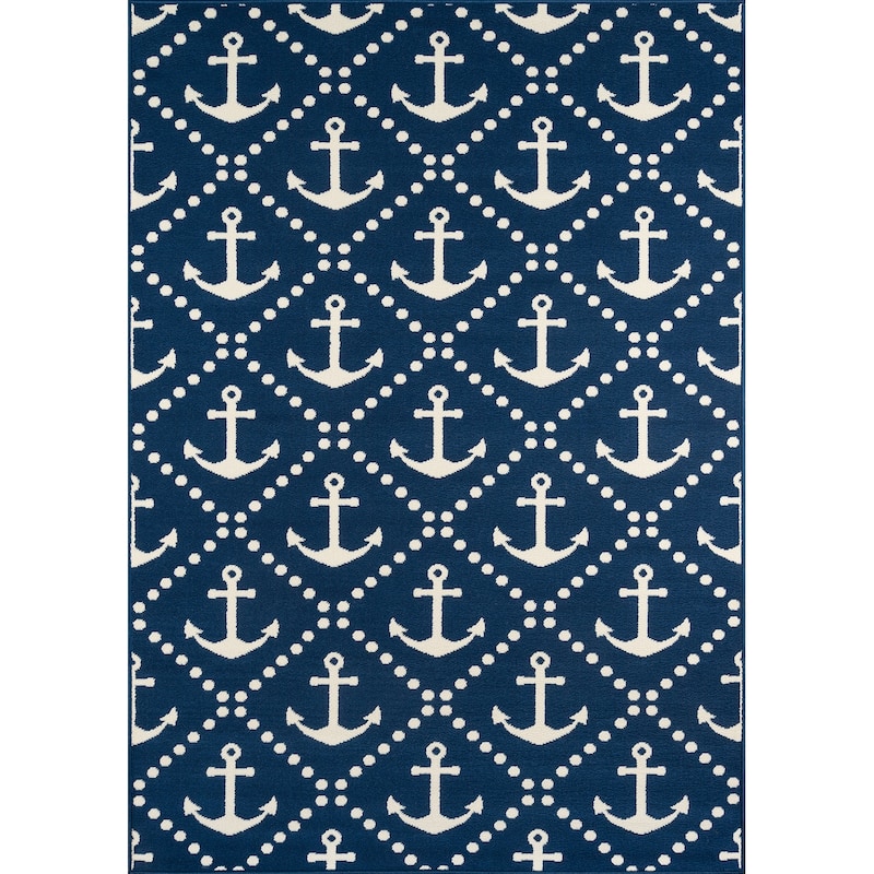 Momeni Baja Anchors Indoor Outdoor Rug