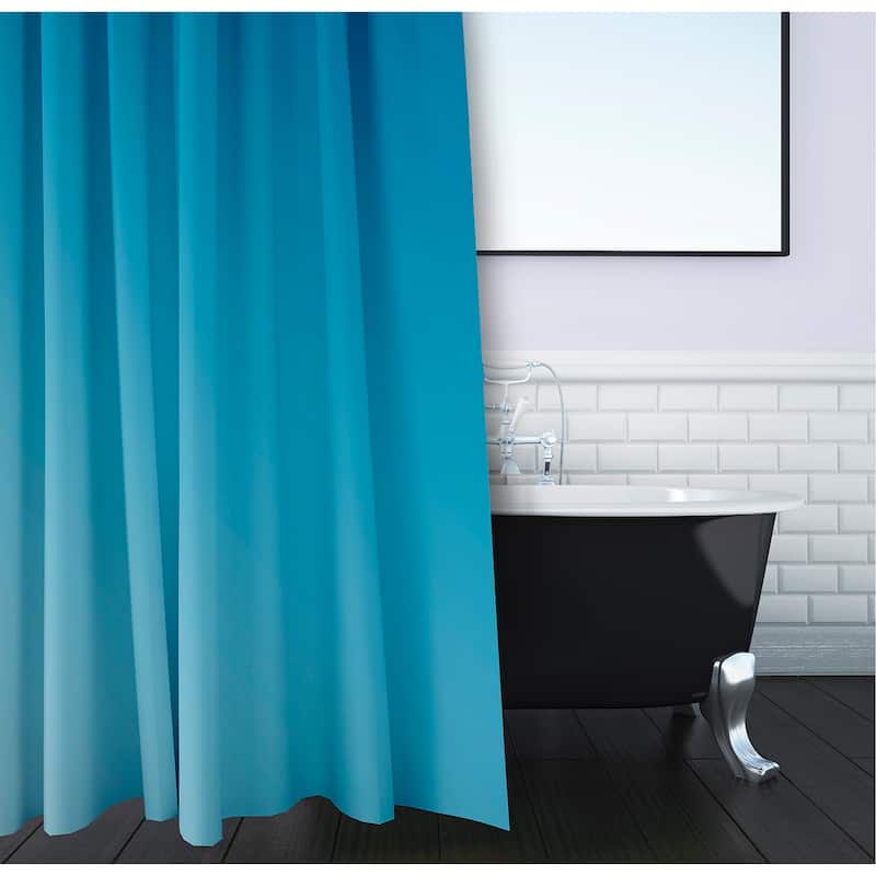 71 x 74-inch Peacock Ombre Shower Curtain