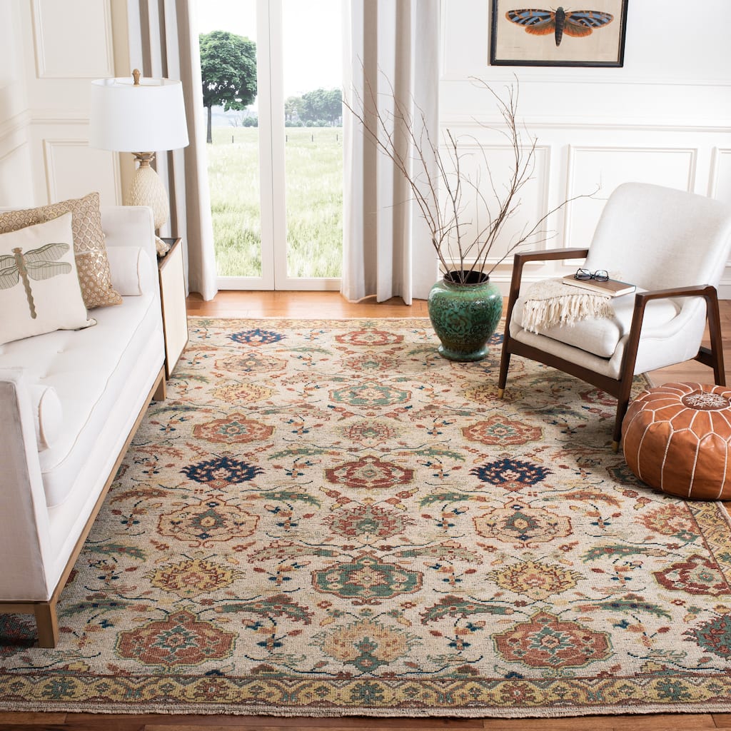 SAFAVIEH Hand-Knotted Izmir Bengi Traditional Wool Rug