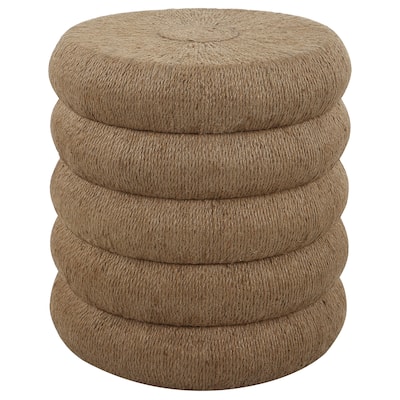 Uttermost 22883 20.5" Wide Iron, MDF, and Rope End Table