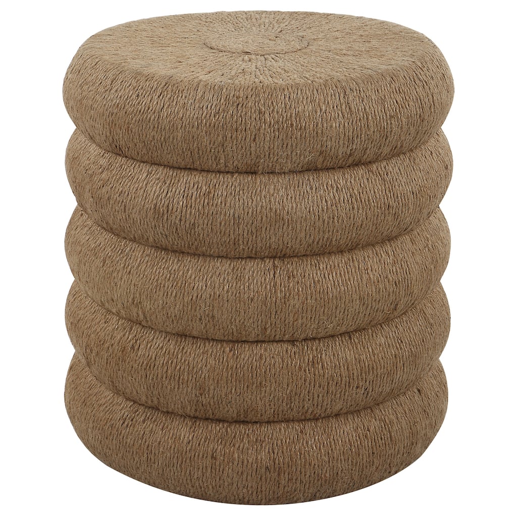 Uttermost 22883 20.5" Wide Iron, MDF, and Rope End Table