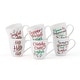 preview thumbnail 3 of 3, Winterberry Set of 6 Sentiment Mugs, 18 Oz
