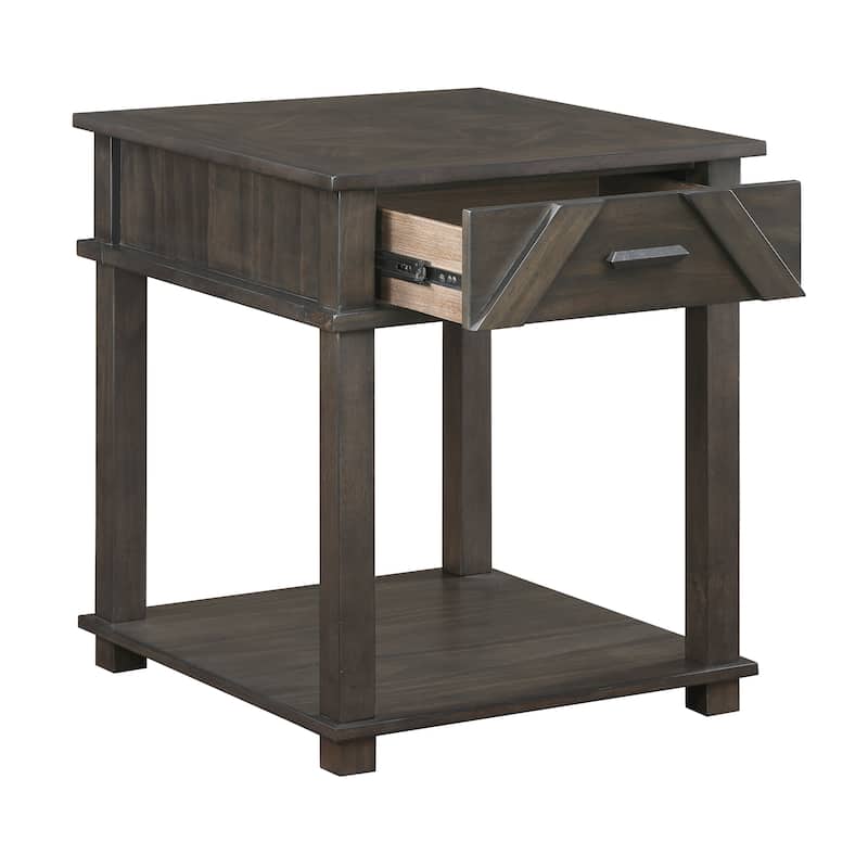 Varlet Rectangular Wood End Table