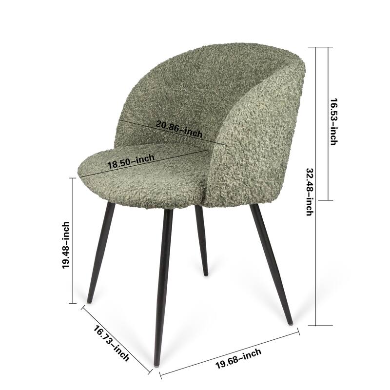 Rocking Accent Chair Tufted Upholstered Linen Wingback