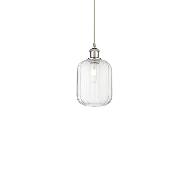Innovations Lighting 516-1P-12-7 Preston Pendant Preston 7" Wide Mini - Polished Nickel / Clear