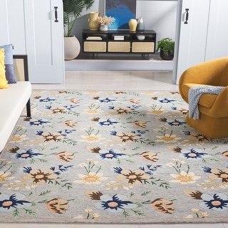SAFAVIEH Hand-Tufted Blossom Kierston Modern & Contemporary Wool Rug