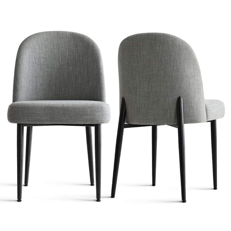 Linen Upholstered Dining Chair(Set of 2)