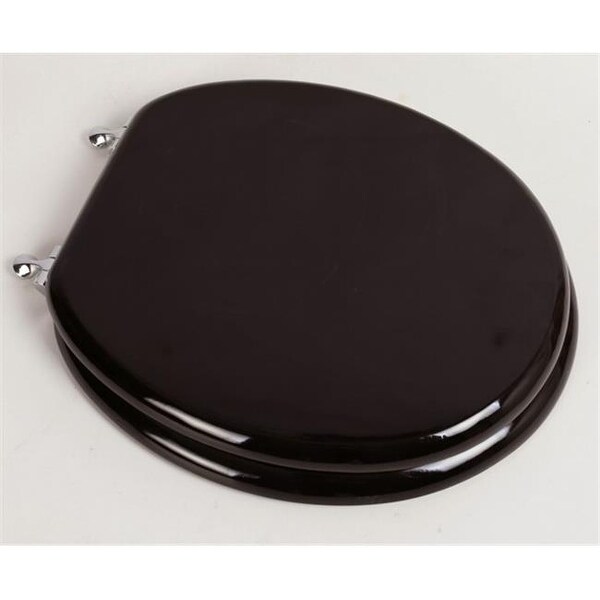 Designer Solid Round Oak Wood Toilet Seat Dark Brown With Designer Solid Round Oak Wood Toilet Seat Dark Brown With