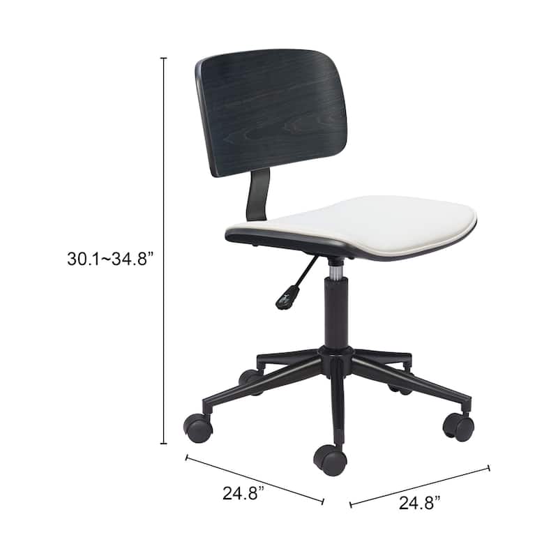 Duravel Office Chair White & Black