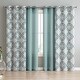 preview thumbnail 2 of 20, VCNY Home Jackston Solid and Printed Panel Set 38" x 84" - Blue
