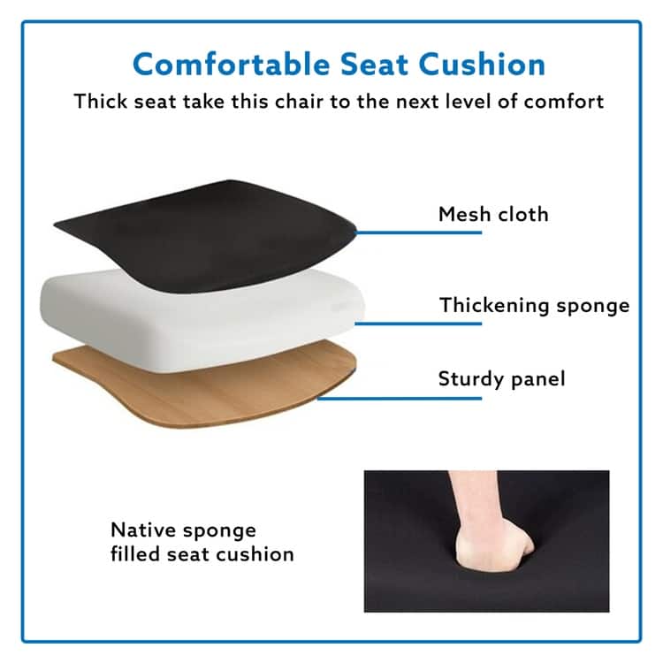 Adjustable Office Chair with Headrest Ergonomic Desk Chair High Back Mesh Office Chairs with Lumbar Support with Wheels