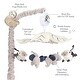 preview thumbnail 5 of 6, Lambs & Ivy Jungle Party Gray Animals Musical Baby Crib Mobile Soother Toy