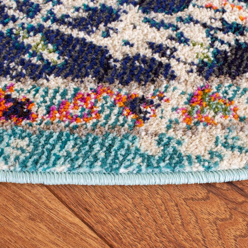 SAFAVIEH Madison Sabire Boho Medallion Distressed Rug