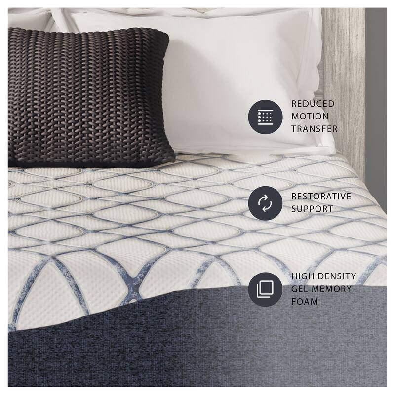 Signature Design by Ashley 12 Inch Chime Elite 2.0 White/Blue Mattress