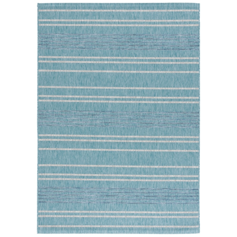 SAFAVIEH Courtyard Jeannet Indoor/Outdoor Stripe Rug
