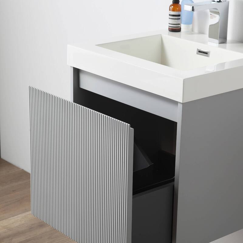 Floating Bathroom Vanity with Sink, Wall Mounted Vanity