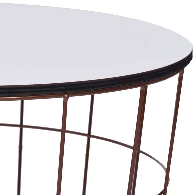vidaXL Coffee Table Gold ? 15.7"