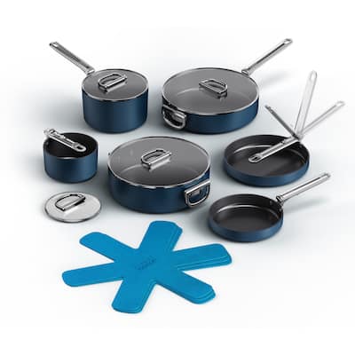 Joseph Joseph Space Ceramic Non-Stick 10-piece Cookware Set with Folding Handles