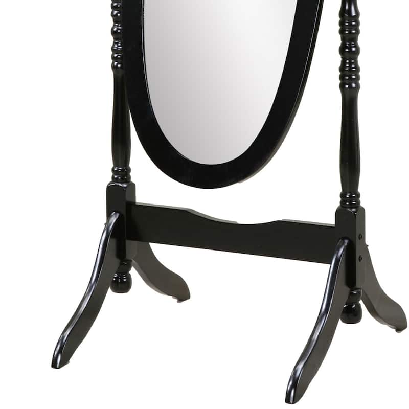Traditional Queen Anna Style Wood Floor Mirror