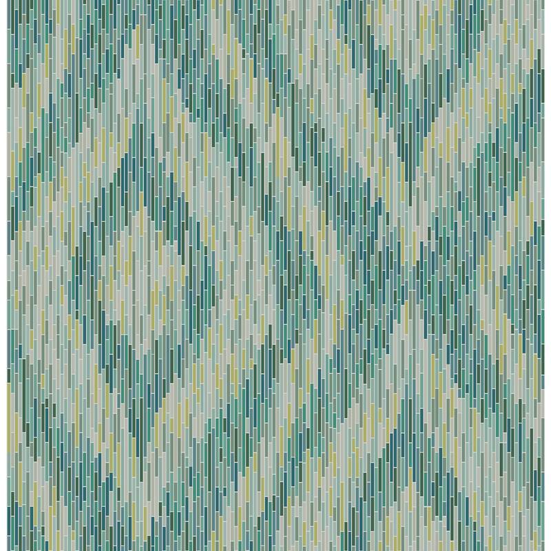 A-Street Prints Ethereal Green Ogee Wallpaper