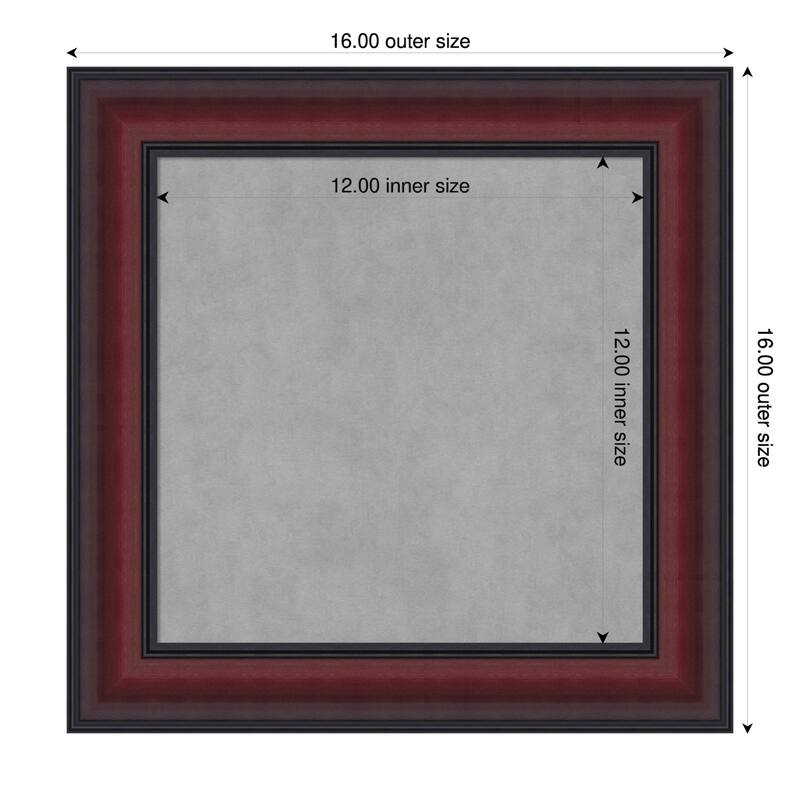 Amanti Art Dalat Black Framed - 16 x 16 in - Dalat Cherry