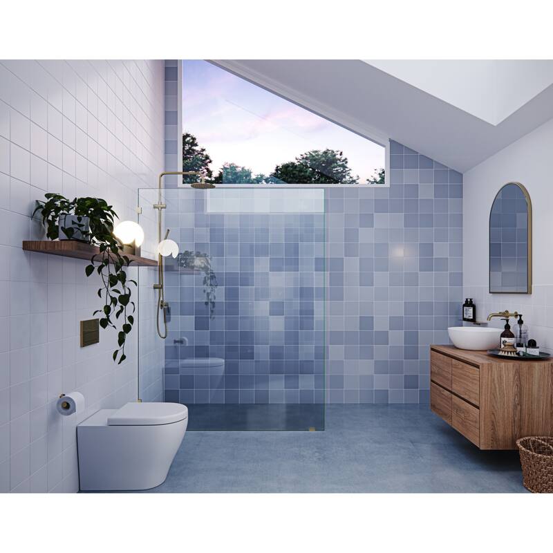 Glass Warehouse GW-SFP-60 Vela 78" High x 60" Wide Shower Screen
