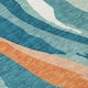 Machine Washable Indoor/ Outdoor Abstract Contemporary Chantille Rug
