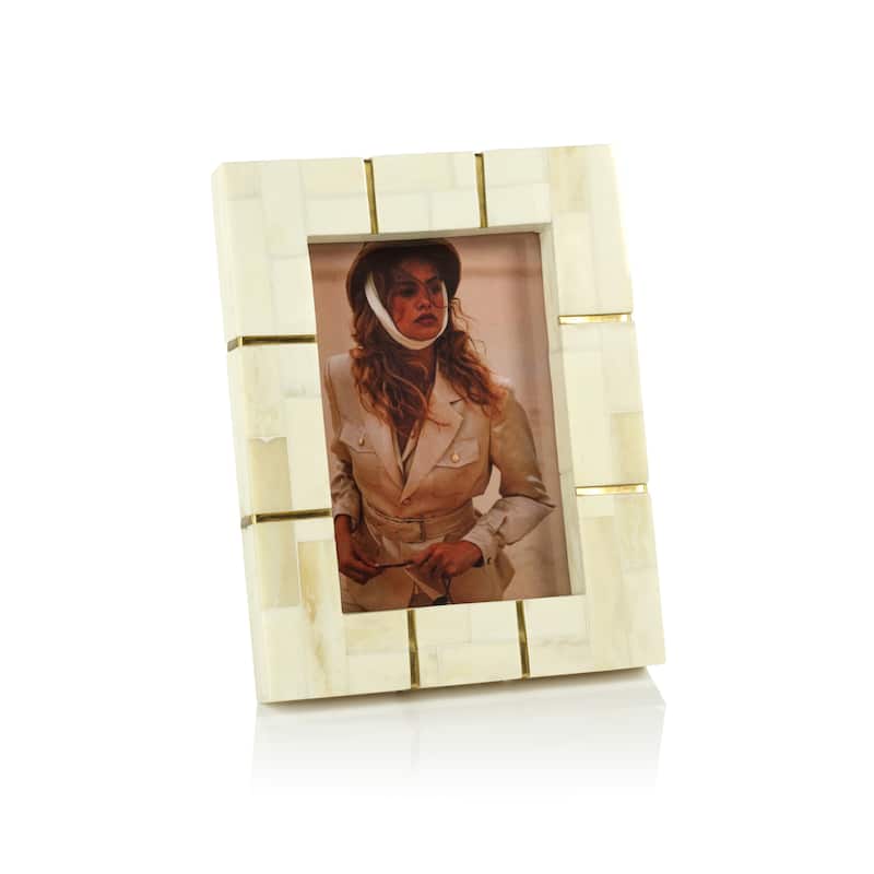 Drancy Bone Inlay Photo Frame- 5" x 7"