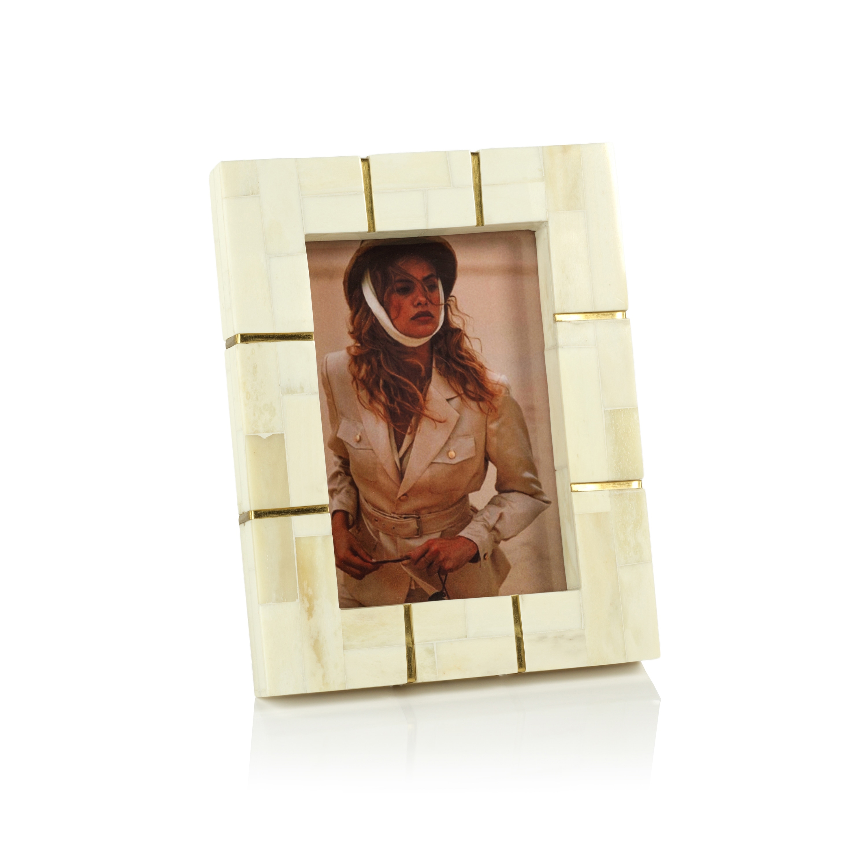 Drancy Bone Inlay Photo Frame- 5" x 7"