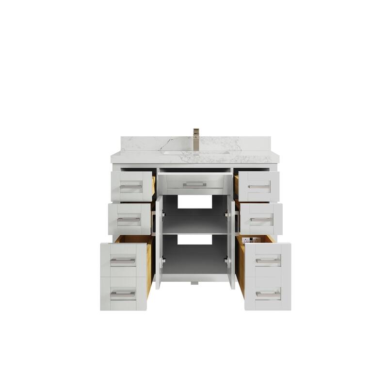 Willow Collections 42 in. W x 22 in. D Cambridge Single Sink Bathroom Vanity with Countertop