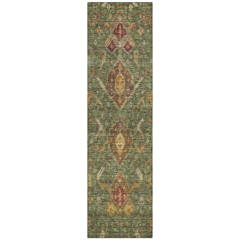 Machine Washable Indoor/ Outdoor Traditional Venetian Chantille Rug