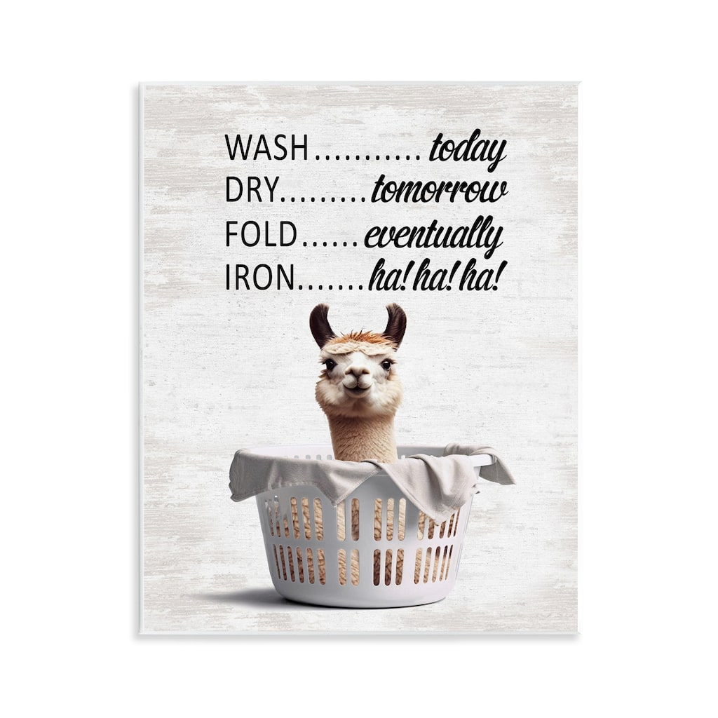 Stupell Funny Laundry Timing Wall Plaque Art Design By Lettered and Lined