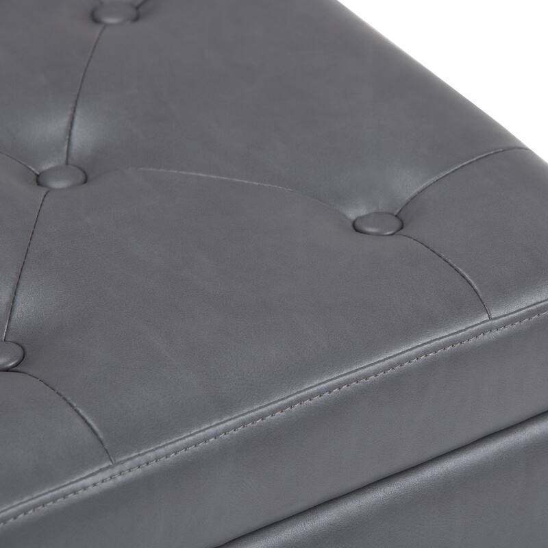 WYNDENHALL Springfield 48 inch Wide Rectangle Storage Ottoman