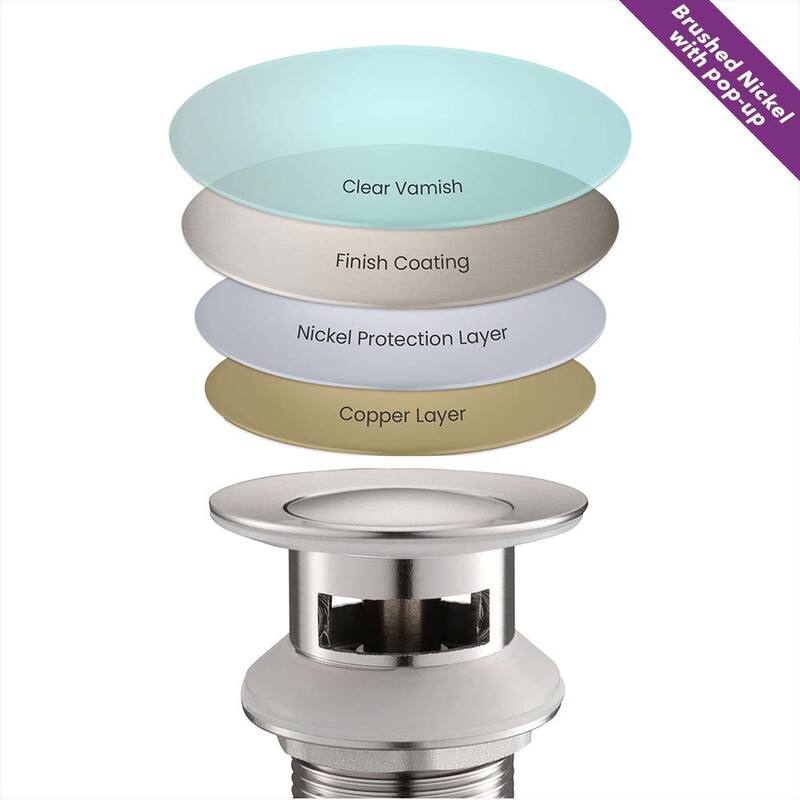 Luxury Solid Brass Single Hole Bathroom Faucet
