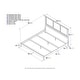 preview thumbnail 4 of 2, Madison King Platform Bed in White