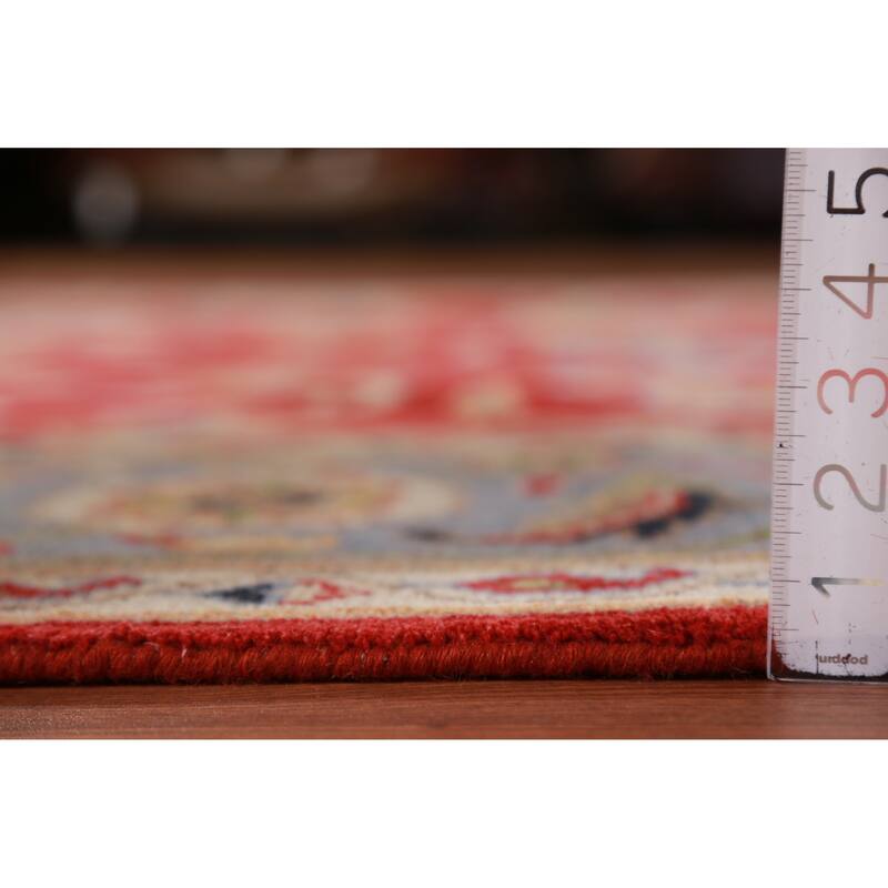 Hand Knotted Oriental 100% Wool Carpet Traditional Floral Red Heriz (serapi) Area Rug - 10' 0'' X 7' 11''