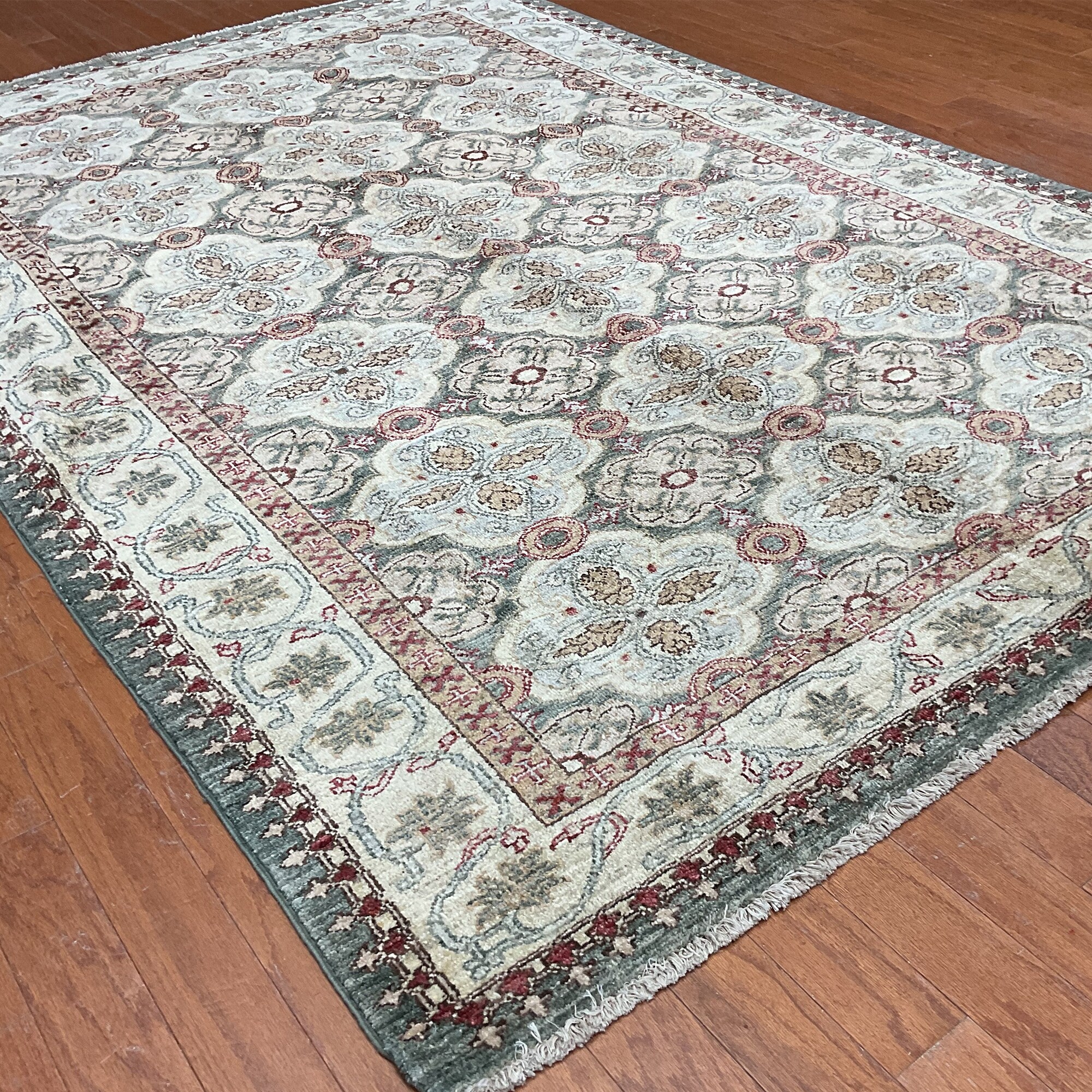 HERAT ORIENTAL Handmade Oushak Wool Rug - 5'2