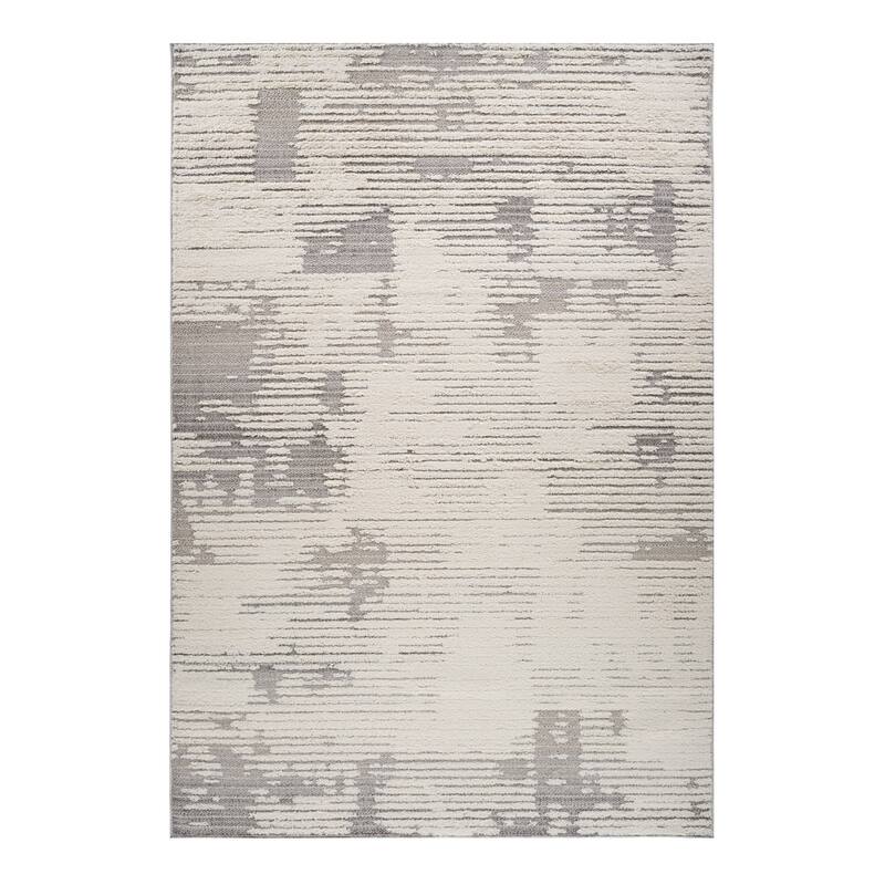 Bibiz Distressed Abstract Stain Resistant Woven Durable Area Rug By HomeRoots
