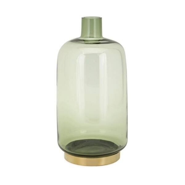 Shop 13 Green Large Glass Vase Tabletop Decor Overstock 28678093