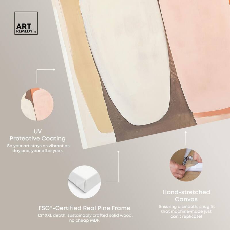 Pink Meets Clay I Canvas by Art Remedy, Gallery Wrapped