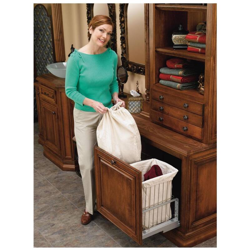 Rev-A-Shelf CH Series Pull Out Double Hamper with Soft Close for 24